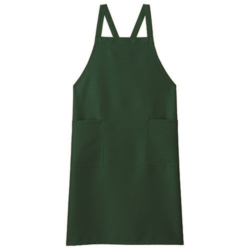 ボンマックス 胸当てエプロン FK7168A-4 グリーン 1個(ご注文単位1個)【直送品】