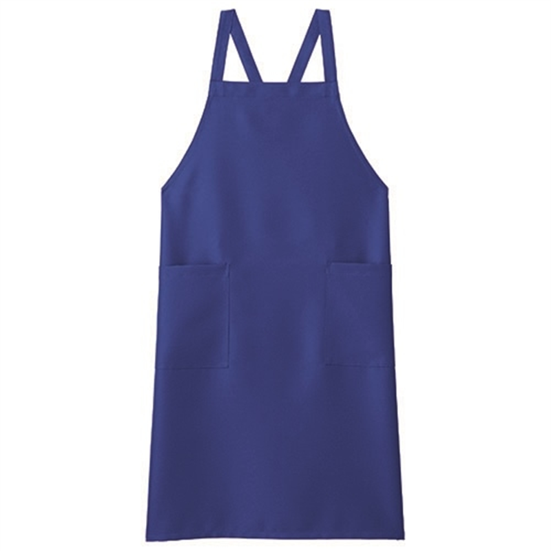 ボンマックス 胸当てエプロン FK7168A-7 ブルー 1個(ご注文単位1個)【直送品】