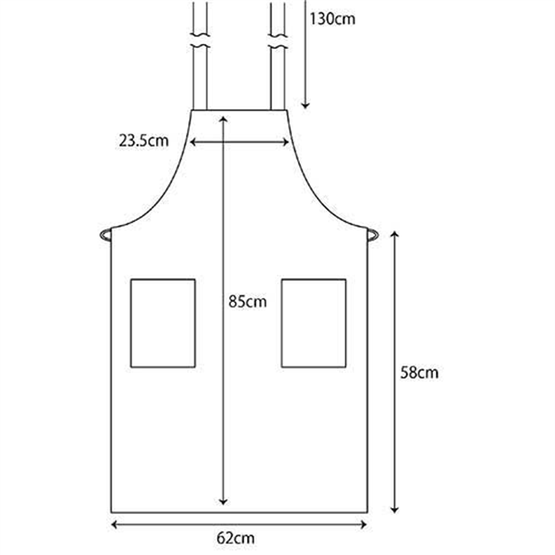 ボンマックス 胸当てエプロン FK7168A-7 ブルー 1個(ご注文単位1個)【直送品】