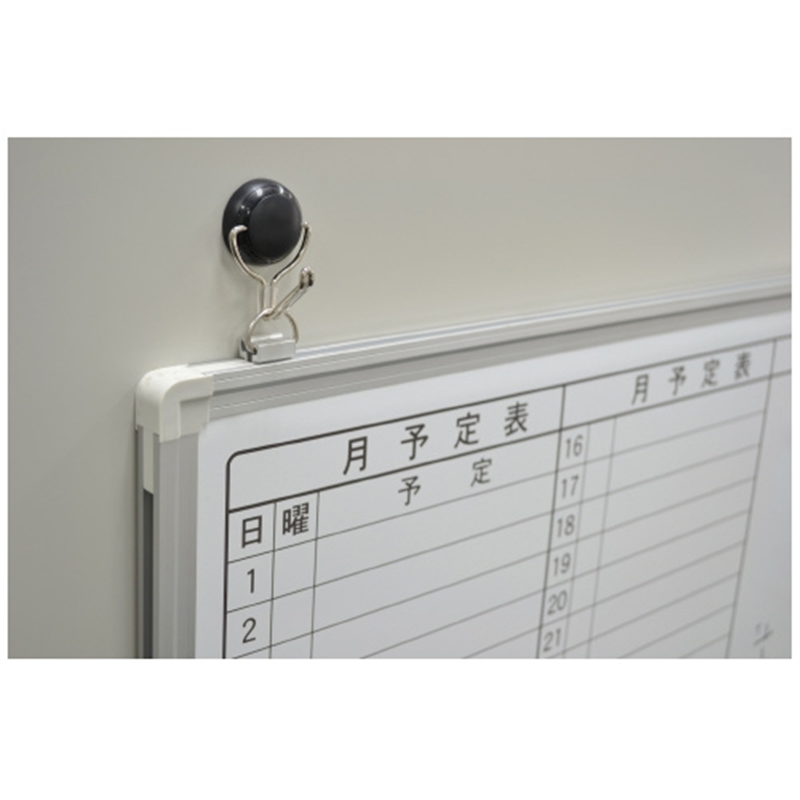 マグエックス マグネットフックゼロスライド MZR-4K黒 S 1個(ご注文単位1個)【直送品】