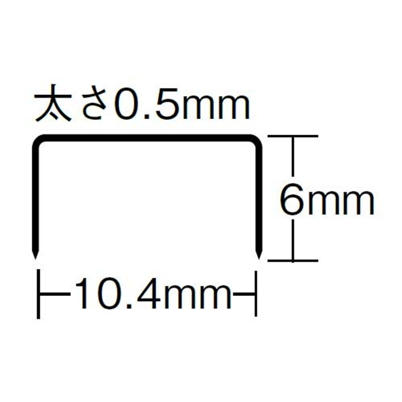 マックス ホッチキス針 No.11-1M MS90050 1個(ご注文単位1個)【直送品】