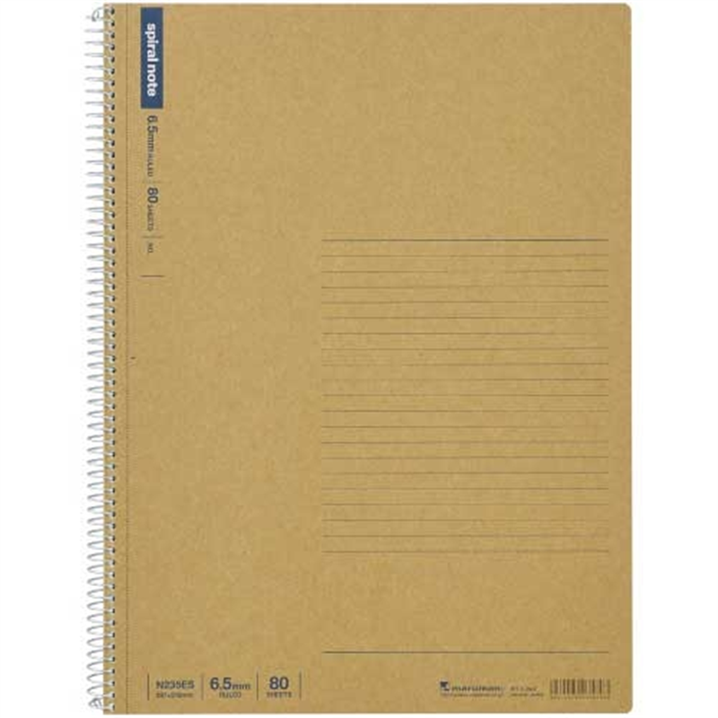 マルマン スパイラルノート80枚 6.5mm N235ES 1個（ご注文単位1個）【直送品】