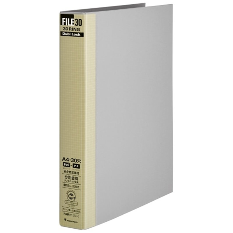 マルマン ダブロックファイル30 F949R-11 A4 灰 1個（ご注文単位1個）【直送品】