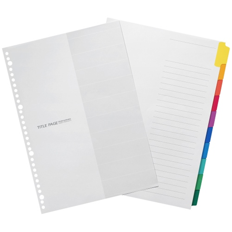 マルマン ラミネートタブインデックスLT4010 A4 10冊 1個(ご注文単位1個)【直送品】