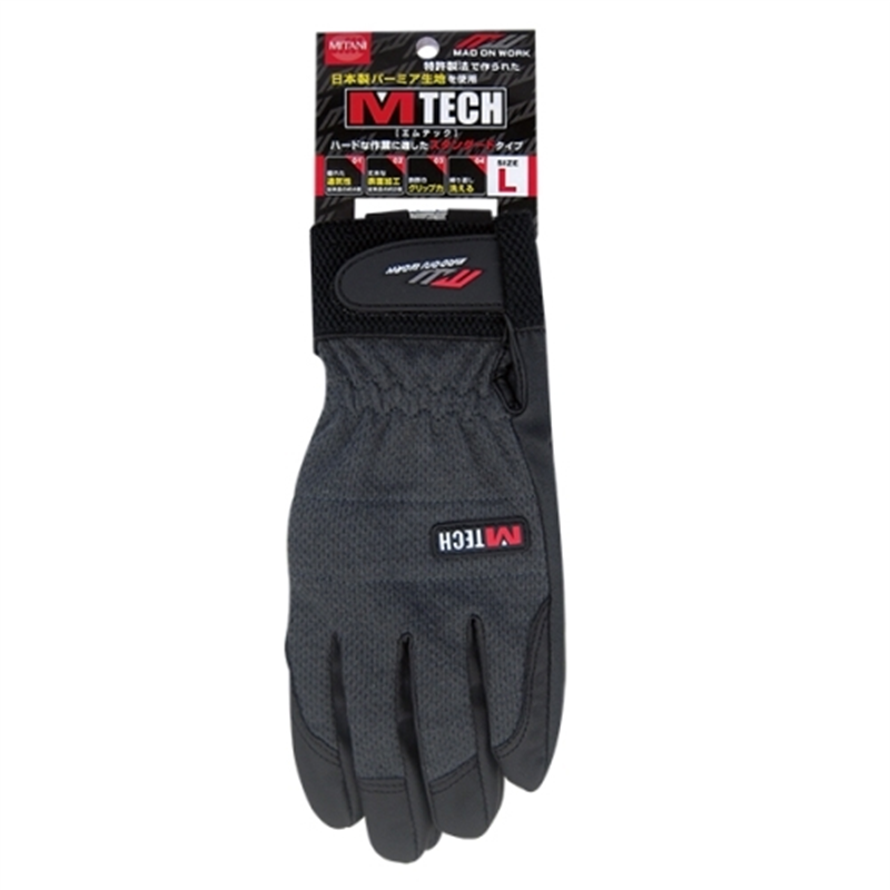 ミタニコーポレーション 合皮手袋 エムテック Lサイズ 209063 1個(ご注文単位1個)【直送品】