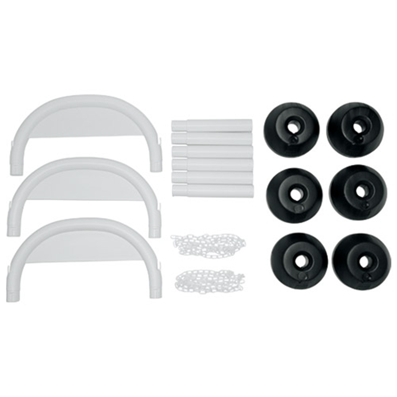 ミツギロン アーチスタンド ホワイト 3個組 チェーン付 1箱（ご注文単位1箱）【直送品】