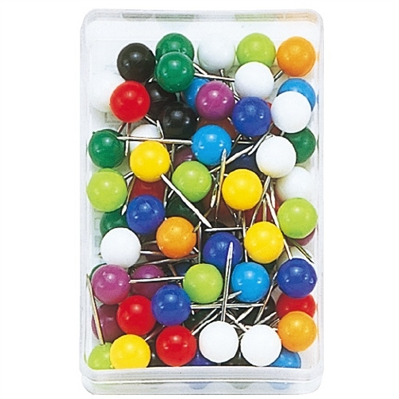 ミツヤ マップピン MP-6 10色込 約70個/箱（ご注文単位1箱）【直送品】