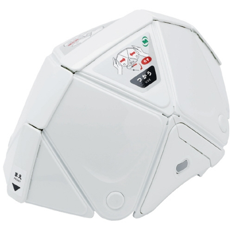 ミドリ安全 折りたたみヘルメット ホワイト TSC-10N 1個(ご注文単位1個)【直送品】