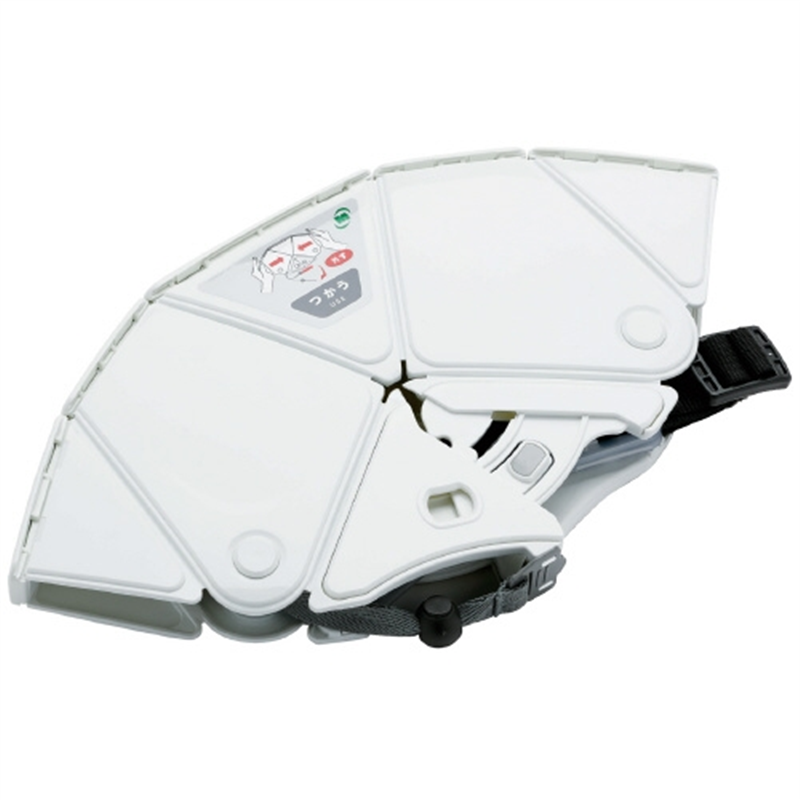 ミドリ安全 折りたたみヘルメット ホワイト TSC-10N 1個(ご注文単位1個)【直送品】