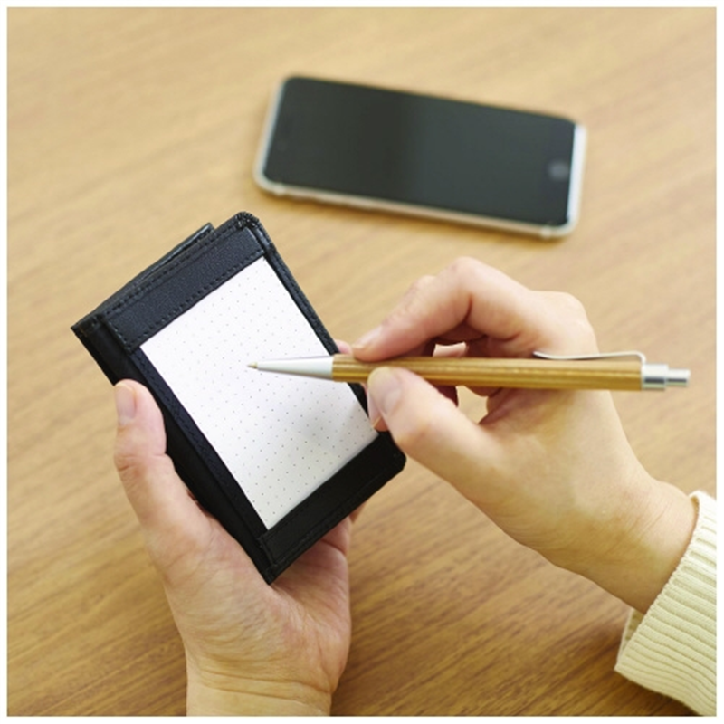 レイメイ藤井 ジョッター式名刺入 GLN1055B 革製ブラック 1個(ご注文単位1個)【直送品】