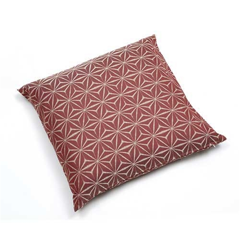 演漆 座布団麻の葉55×59cm レッド 1個(ご注文単位1個)【直送品】