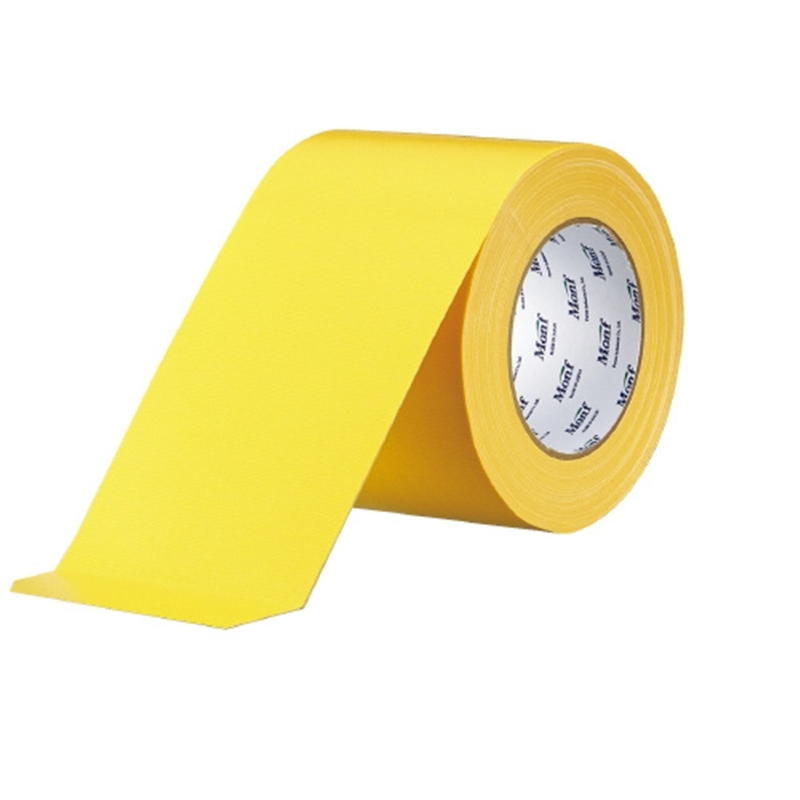 古藤工業 工事用布粘着テープNo.8002黄 100mm×25m 1個（ご注文単位1個）【直送品】