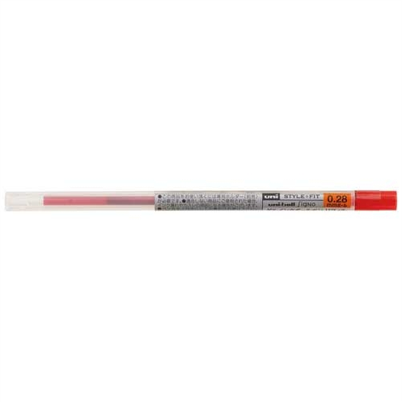 三菱鉛筆 ゲル替芯0.28mm UMR10928.15 レッド 1個(ご注文単位1個)【直送品】