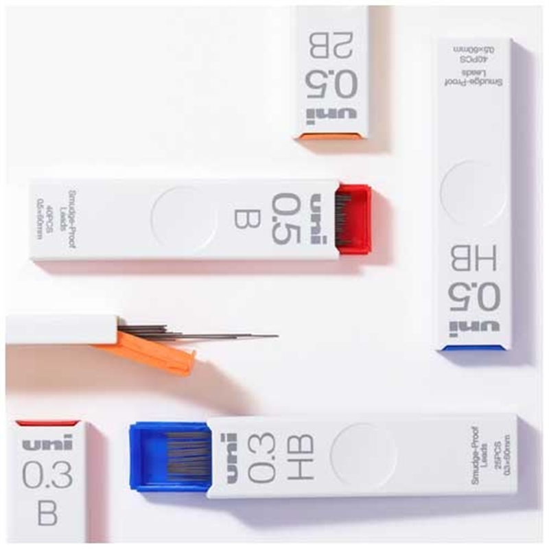 三菱鉛筆 シャープ替芯2B 0.3mm25本 ULS03252B 1個(ご注文単位1個)【直送品】