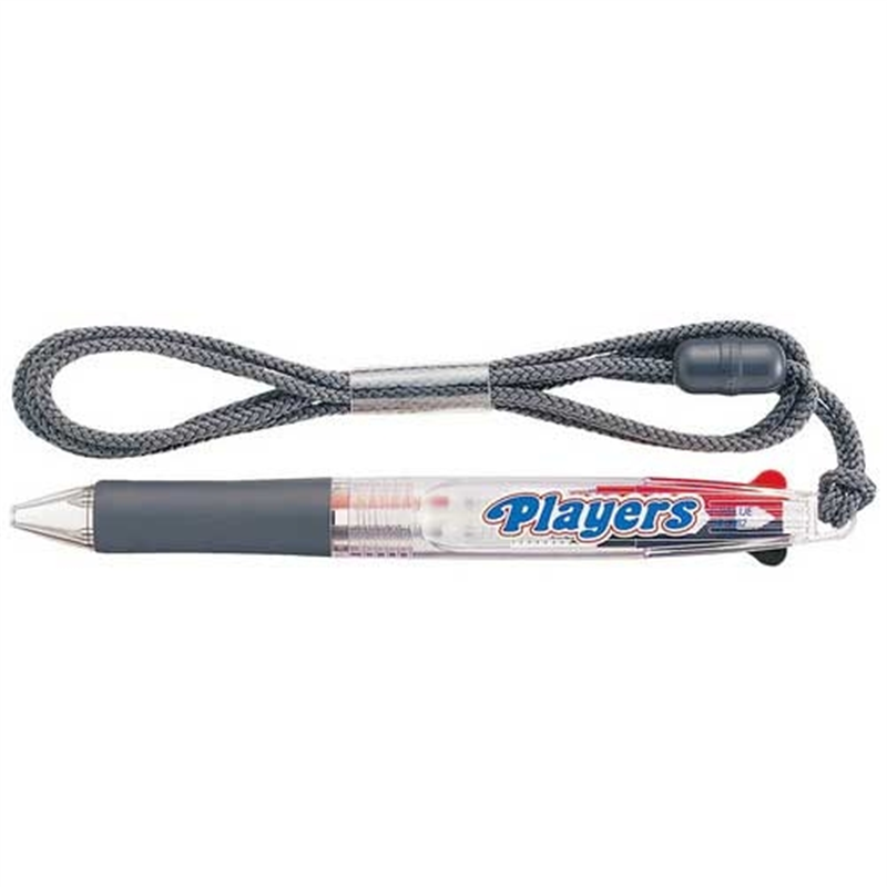 三菱鉛筆 ストラップ付2色ボールペン SE382.T 透明 1個（ご注文単位1個）【直送品】