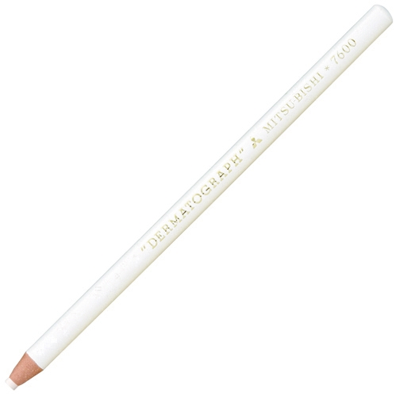三菱鉛筆 ダーマト鉛筆 K7600.1 白 12本入 1個（ご注文単位1個）【直送品】