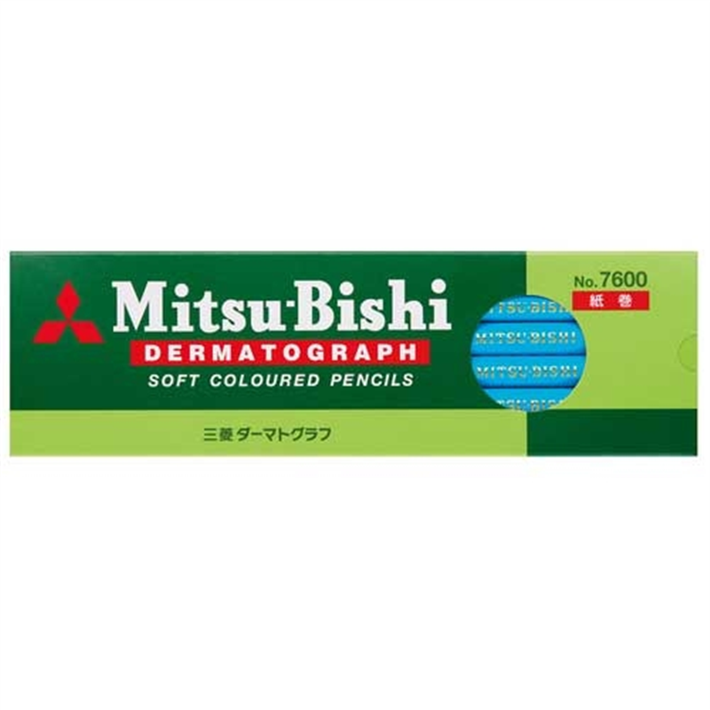 三菱鉛筆 ダーマト鉛筆 K7600.8 水 12本入 1個（ご注文単位1個）【直送品】