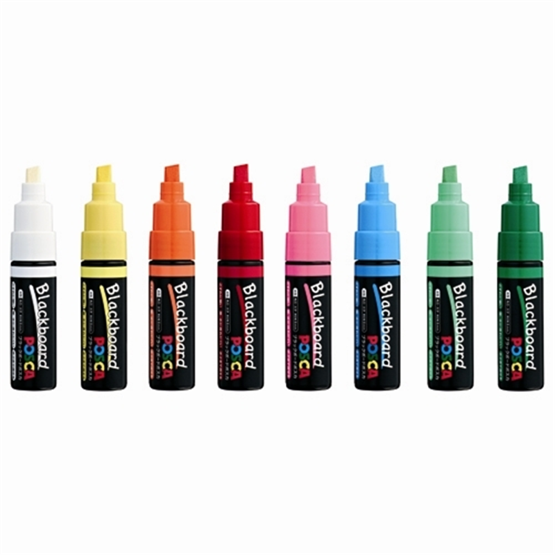 三菱鉛筆 ブラックボードポスカ太字8色PCE-250-8K 8C 1個(ご注文単位1個)【直送品】