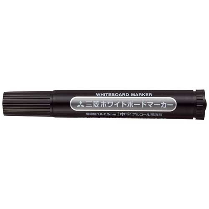 三菱鉛筆 ホワイトボードマーカー中字 PWB-4M.24 黒 1個（ご注文単位1個）【直送品】