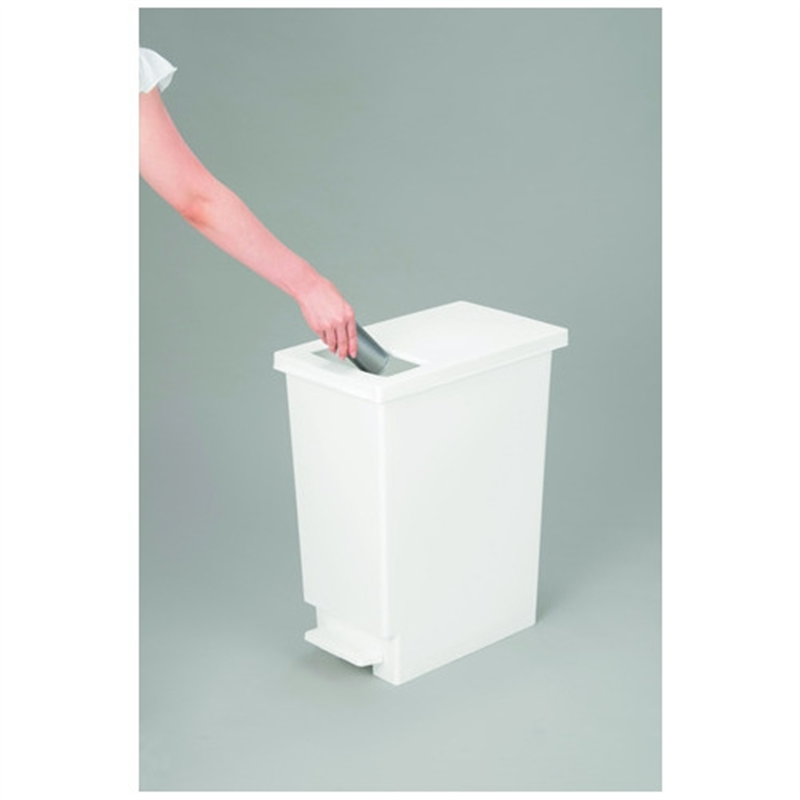 新輝合成 ユニードプッシュ&ペダル45S 45L ホワイト 1個(ご注文単位1個)【直送品】