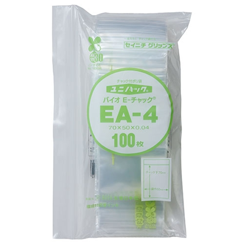生産日本社 ユニパックバイオ EA-4 100枚 1個（ご注文単位1個）【直送品】