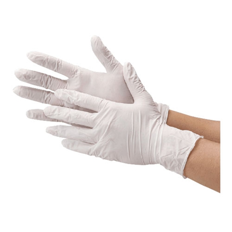 川西工業 ニトリル使い切り手袋 ホワイトL 10箱 1個（ご注文単位1個）【直送品】