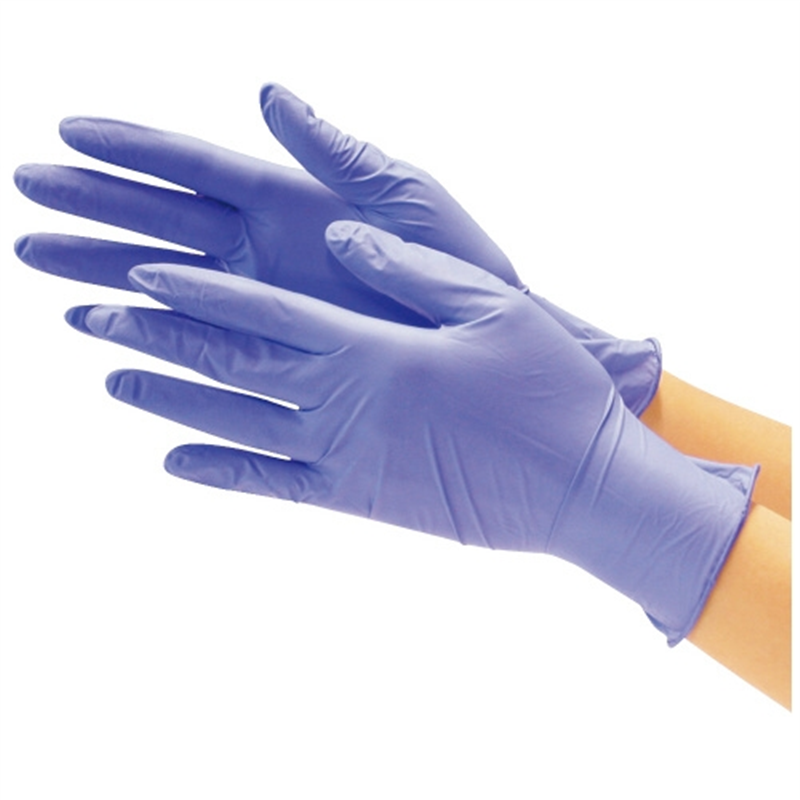 川西工業 ニトリル極薄手袋 粉なし BL 1個(ご注文単位1個)【直送品】