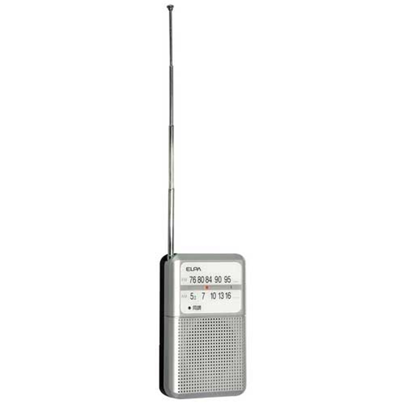 朝日電器 AM/FM電池長持ちラジオ ER-P80F 1個(ご注文単位1個)【直送品】