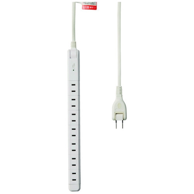 朝日電器 スリム回転タップ7個口2m WBS-SL702SB(W) 1個（ご注文単位1個）【直送品】