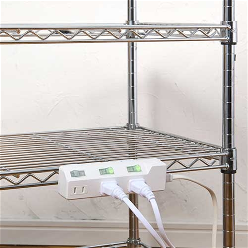 朝日電器 耐雷SW付タップ 3個口 2m WLK-32S(W) 1個(ご注文単位1個)【直送品】