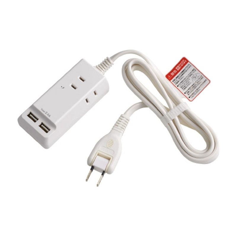 朝日電器 耐雷USBポートタップ3個口1.5m WL-2215SU 1個（ご注文単位1個）【直送品】