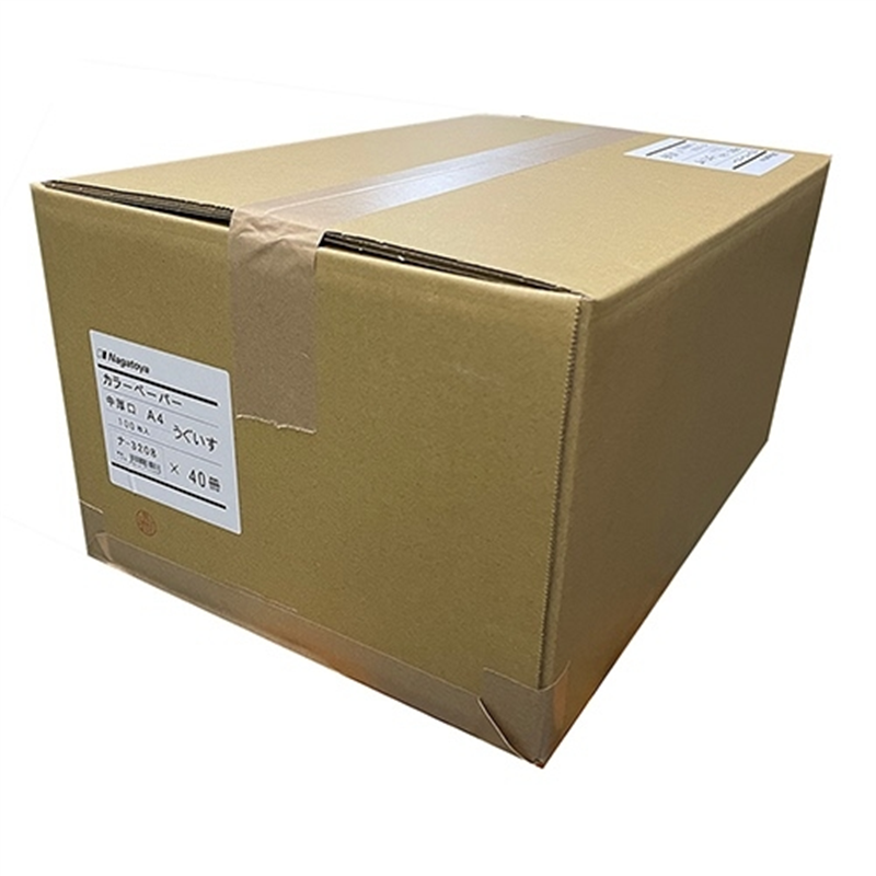 長門屋商店 カラーペーパー中厚口A4 うぐいす100枚 1個(ご注文単位1個)【直送品】