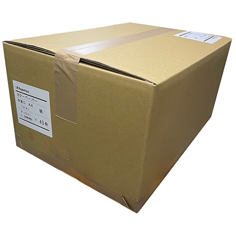 長門屋商店 カラーペーパー中厚口A4 桃100枚 1個(ご注文単位1個)【直送品】