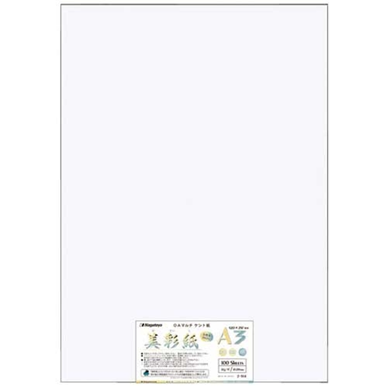長門屋商店 美彩紙OAマルチケント81g ナ-914 A3 100枚 1個（ご注文単位1個）【直送品】