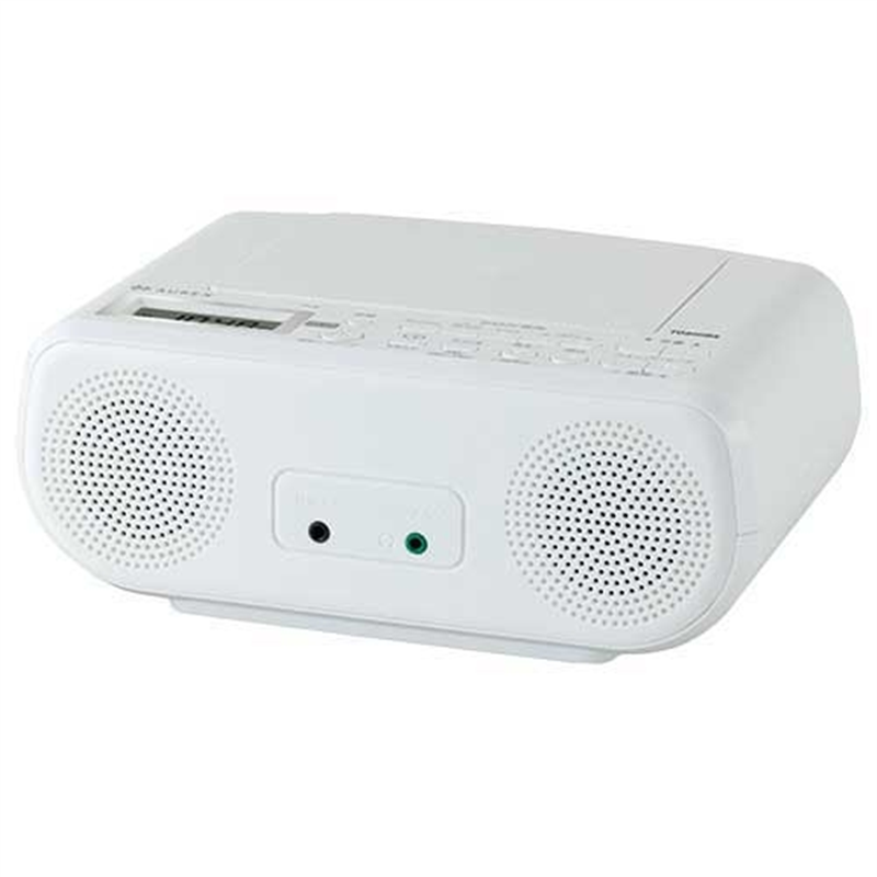 東芝 CDラジオ ホワイト TY-C161(W) 1個（ご注文単位1個）【直送品】