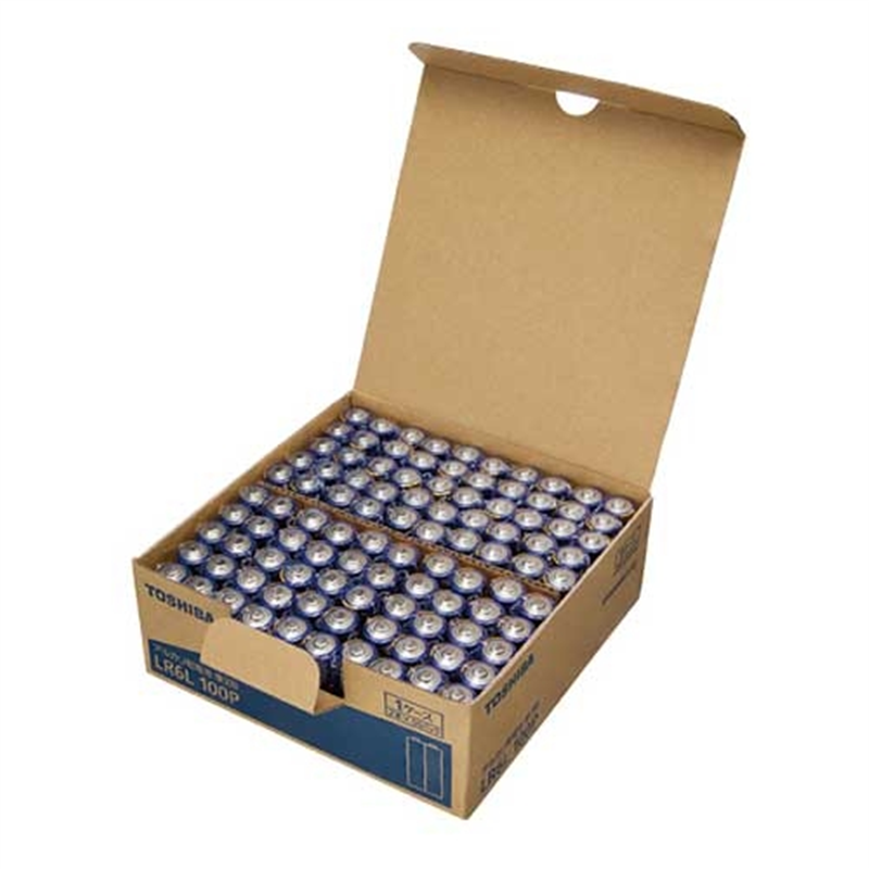 東芝 東芝アルカリ乾電池 単3形 2本×50パック 1個（ご注文単位1個）【直送品】