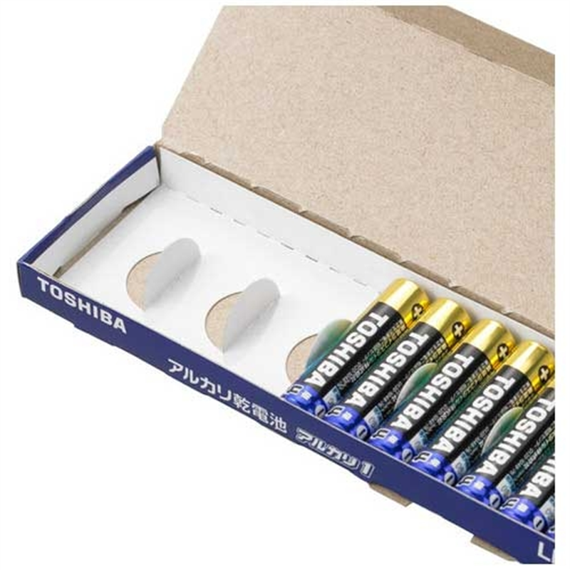 東芝 東芝アルカリ乾電池単4形フィルム無20本1箱 1個（ご注文単位1個）【直送品】