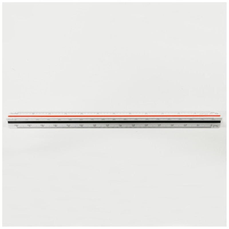 内田洋行 三角スケールプラスチック製 30cm 014-0142 1個（ご注文単位1個）【直送品】