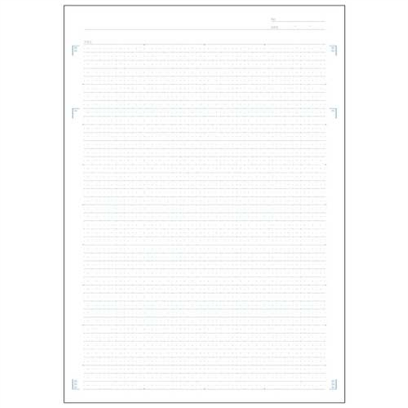 日本ノート Trees A4 Pメモリ B罫40枚 ライトブルー 1個(ご注文単位1個)【直送品】