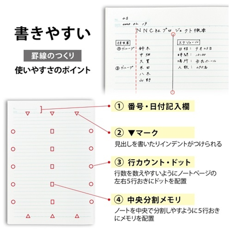 日本ノート Trees A5 B罫 30枚 ブルーグレー 1個(ご注文単位1個)【直送品】
