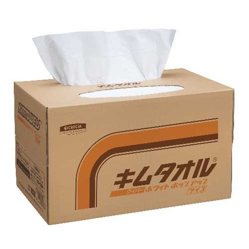 日本製紙クレシア キムタオル ホワイト ポップアップ 1個（ご注文単位1個）【直送品】