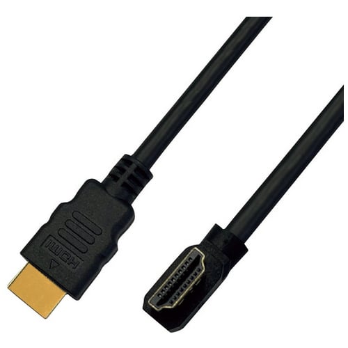 ルーメン 高速L型HDMIケーブル 2m 右向き（ご注文単位1本）【直送品】
