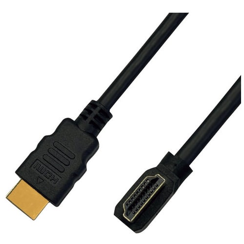 ルーメン 高速L型HDMIケーブル 2m 左向き（ご注文単位1本）【直送品】