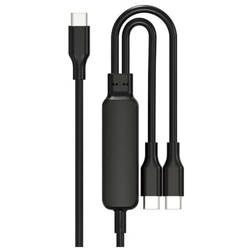 HIDISC USB2.0 2in1C-Cケーブル 1.2m（ご注文単位1本）【直送品】