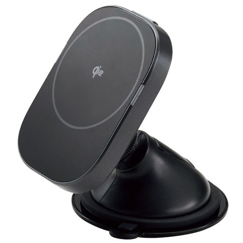 エレコム マグネットQi2車載ホルダー15W・ゲル吸盤（ご注文単位1個）【直送品】