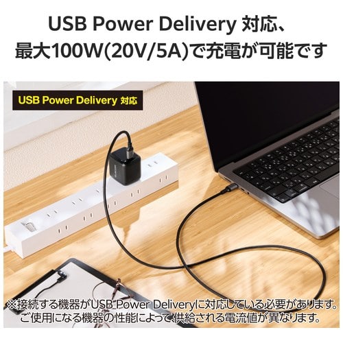 エレコム USB2.0C-Cケーブル1m高耐久 MPA-CCECAN10BK(ご注文単位1本)【直送品】