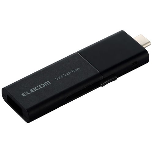 エレコム SSD Type-A/C 500GB ESD-EWB0500GBKR（ご注文単位1個）【直送品】