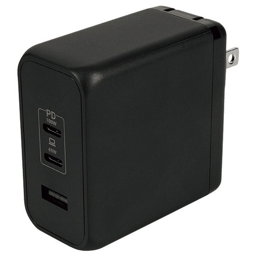 オウルテック PD100W AC充電器 OEC-APD100C2A1G-BK（ご注文単位1個）【直送品】