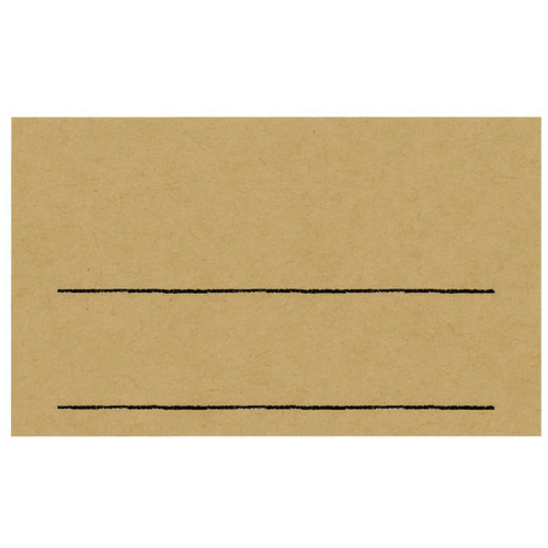 ササガワ 手書きPOP用カード 名刺サイズ クラフト 10枚/冊（ご注文単位1冊）【直送品】