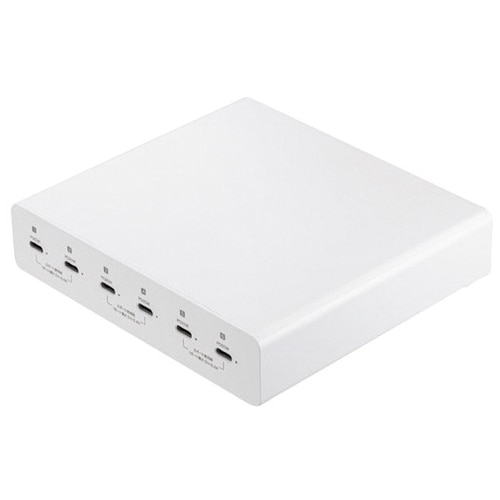 サンワサプライ Type-C AC充電器6ポート 72W ACA-PD98（ご注文単位1個）【直送品】